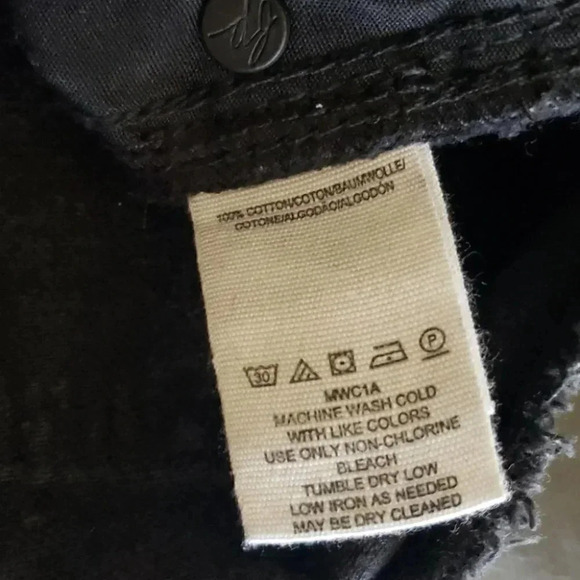 Free People A-Line Washed Black Distressed… - Picture 13 of 15